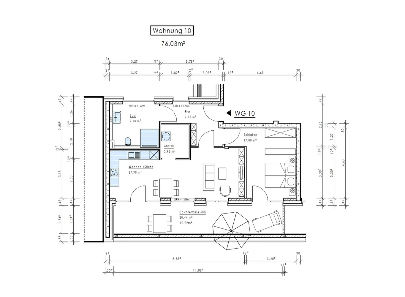 2 Zimmer Wohnung mit 76 m² in Osnabrück – Bild 3