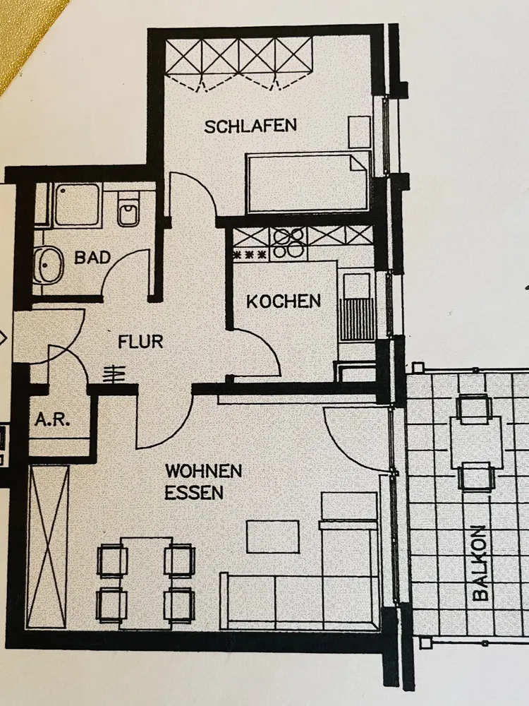 2 Zimmer Wohnung mit 50 m² in Krefeld – Bild 2