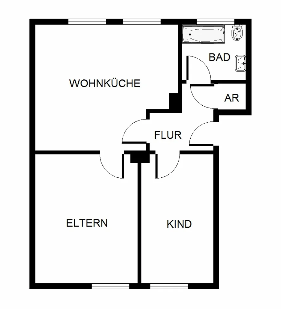 2 Zimmer Wohnung mit 50 m² in Gelsenkirchen – Bild 9