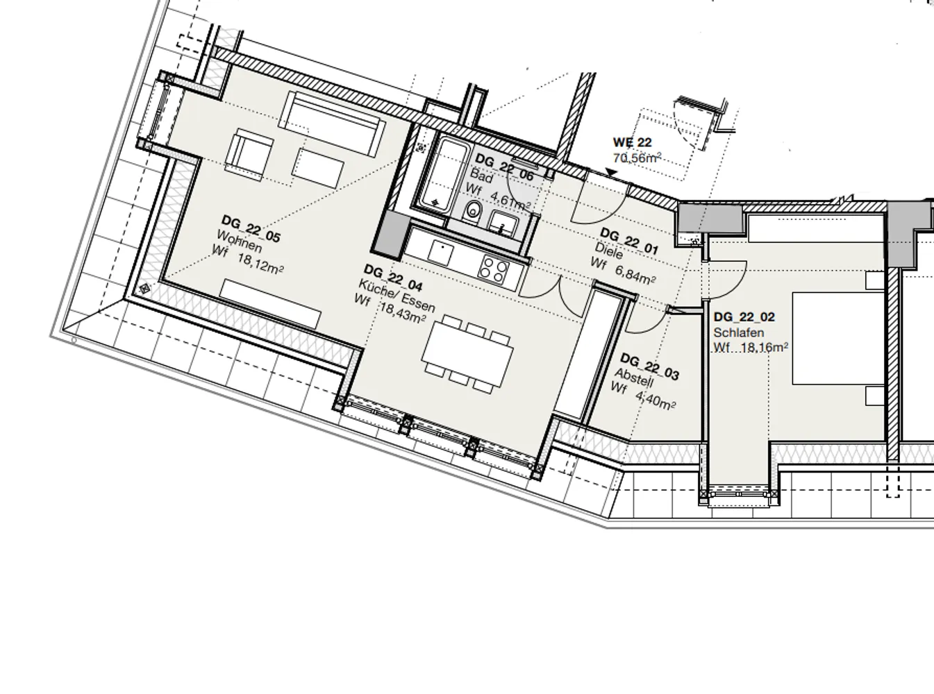 2 room apartment with 71 m² in Munich – Photo 9