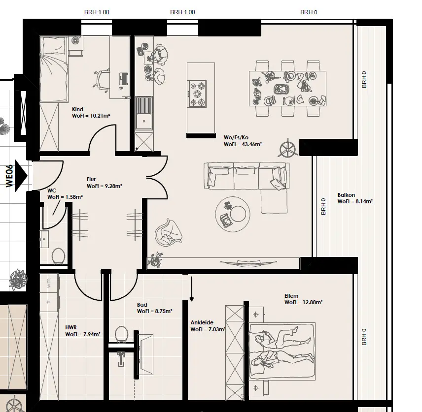 3 Zimmer Wohnung mit 109 m² in Oldenburg – Bild 5