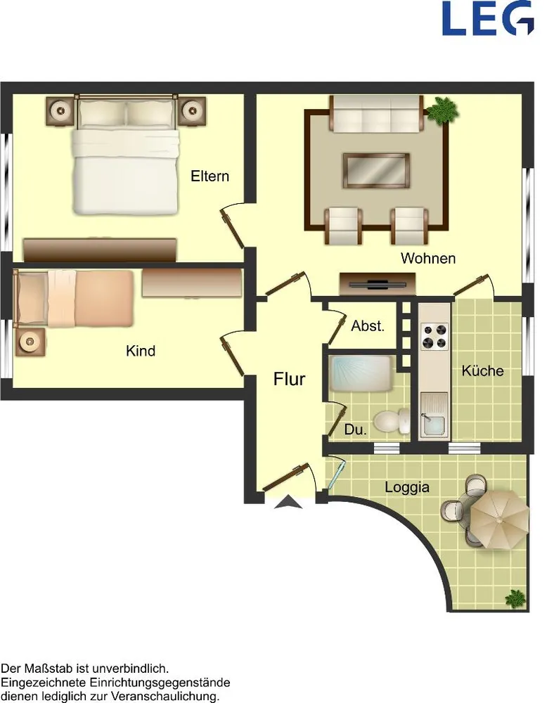 3 Zimmer Wohnung mit 59 m² in Duisburg – Bild 5
