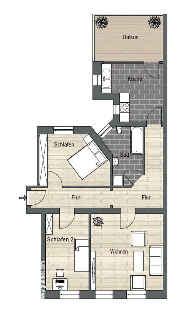 3 room apartment with 75 m² in Magdeburg – Photo 6