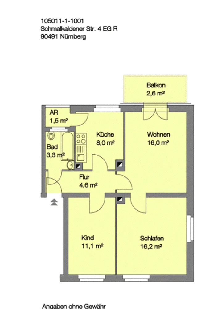 3 Zimmer Wohnung mit 65 m² in Nürnberg – Bild 10