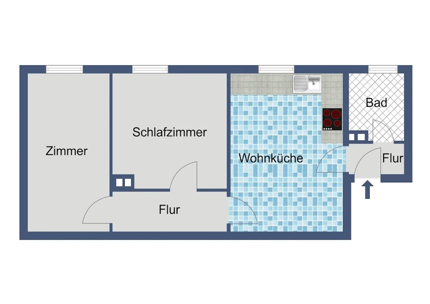 2 Zimmer Wohnung mit 49 m² in Frankfurt am Main – Bild 5