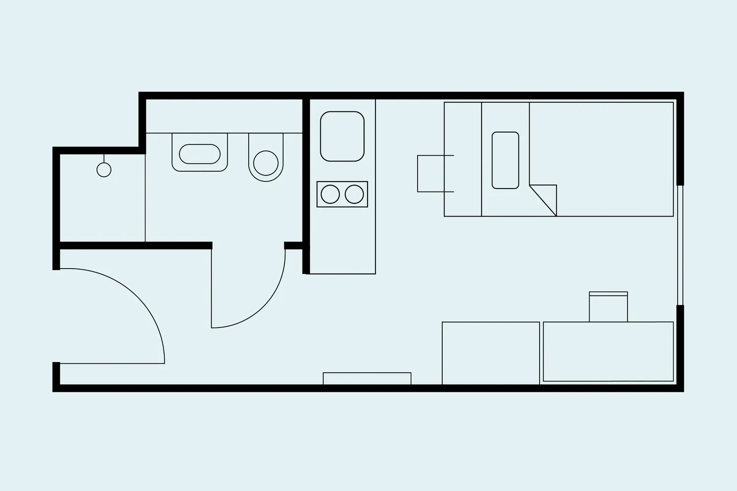 1 Zimmer Wohnung mit 17 m² in München – Bild 7