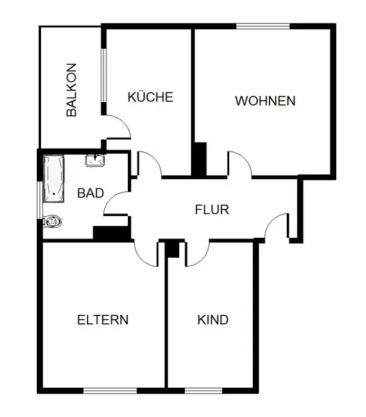 2 Zimmer Wohnung mit 48 m² in Dortmund – Bild 3