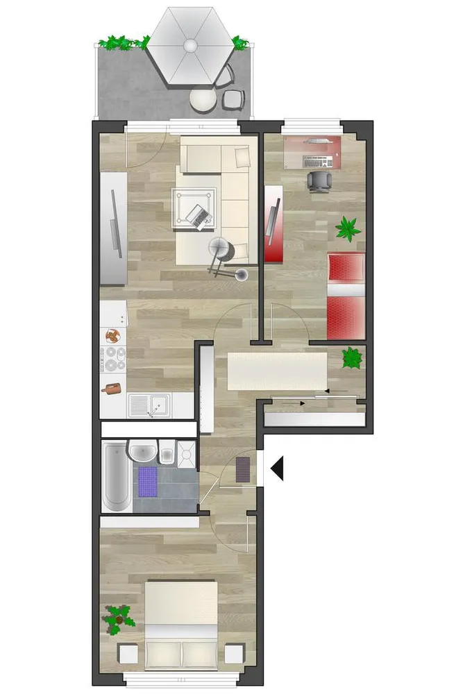 3 Zimmer Wohnung mit 56 m² in Chemnitz – Bild 8