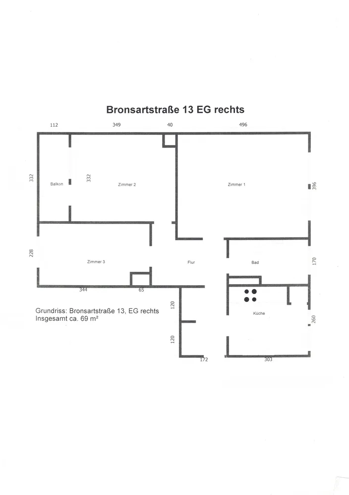 3 Zimmer Wohnung mit 69 m² in Hannover – Bild 1
