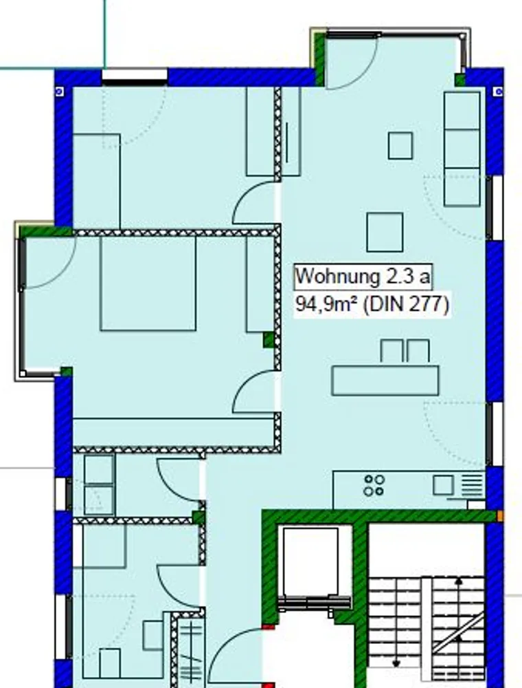 3 Zimmer Wohnung mit 95 m² in Passau – Bild 4