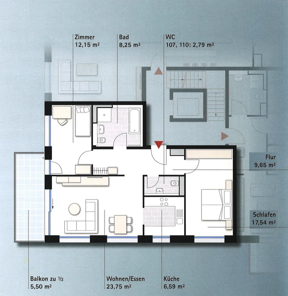 3 Zimmer Wohnung mit 86 m² in Stuttgart – Bild 11