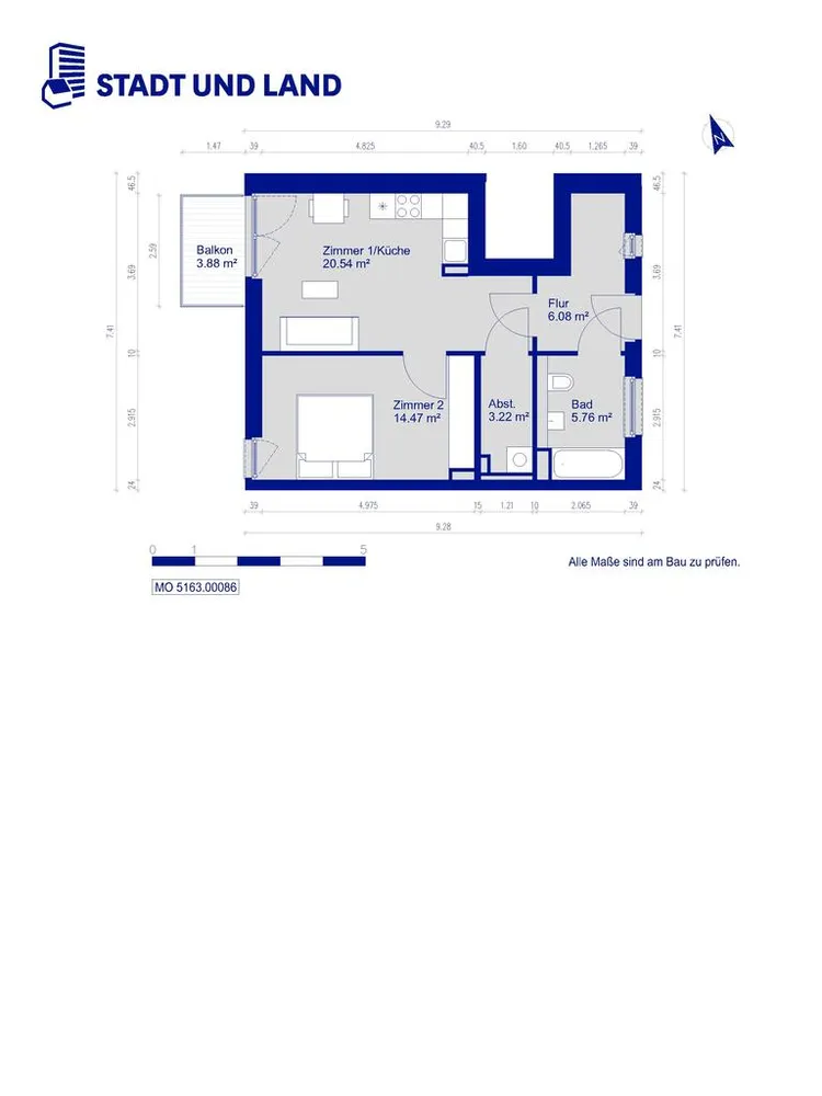 2 Zimmer Wohnung mit 51 m² in Berlin – Bild 8