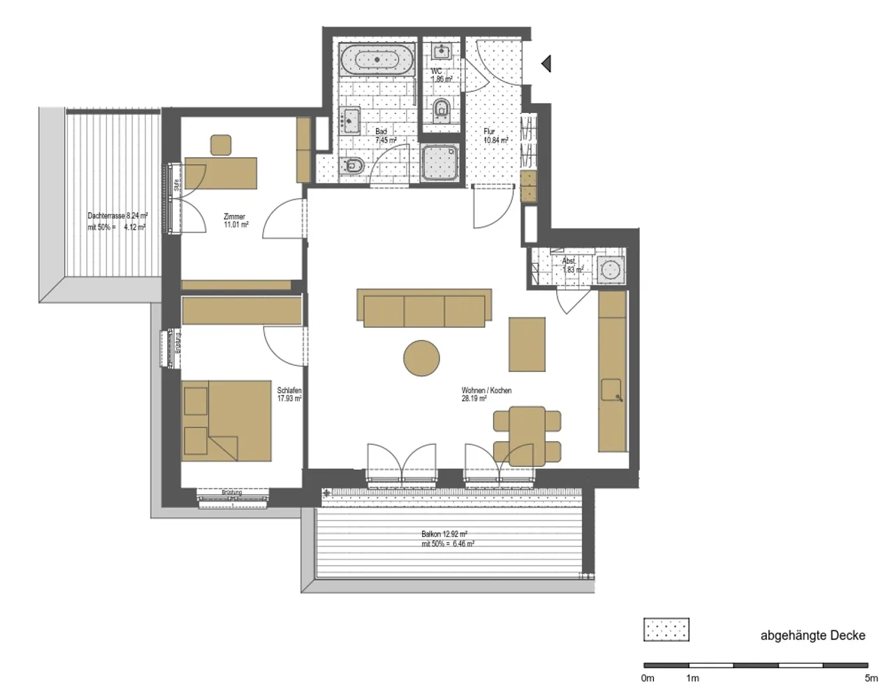 3 Zimmer Wohnung mit 90 m² in Hamburg – Bild 2
