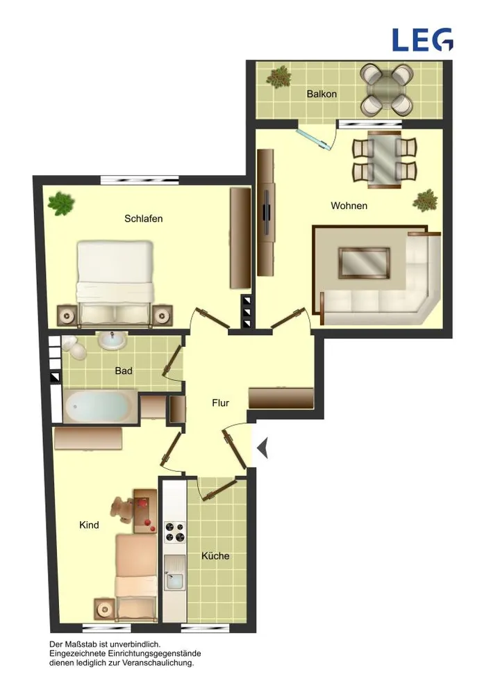 3 Zimmer Wohnung mit 70 m² in Wuppertal – Bild 2