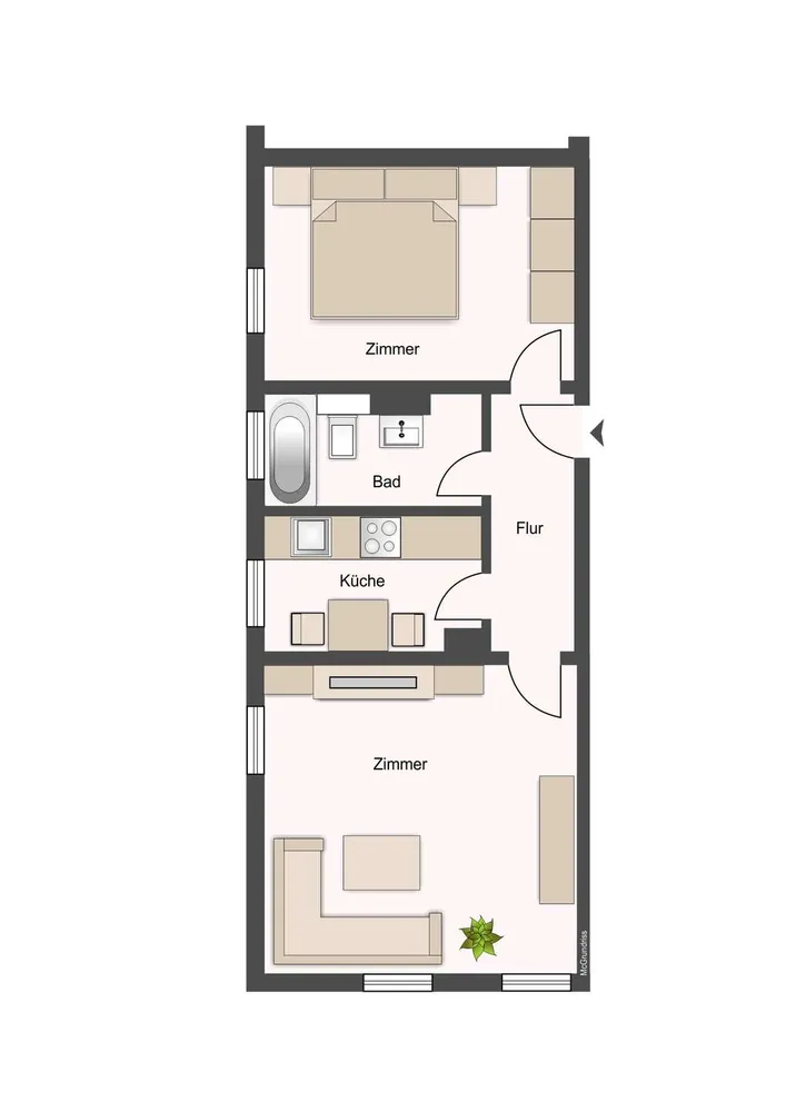 2 Zimmer Wohnung mit 54 m² in Dresden – Bild 4