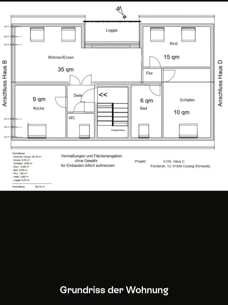 3 Zimmer Wohnung mit 85 m² in Coswig – Bild 5