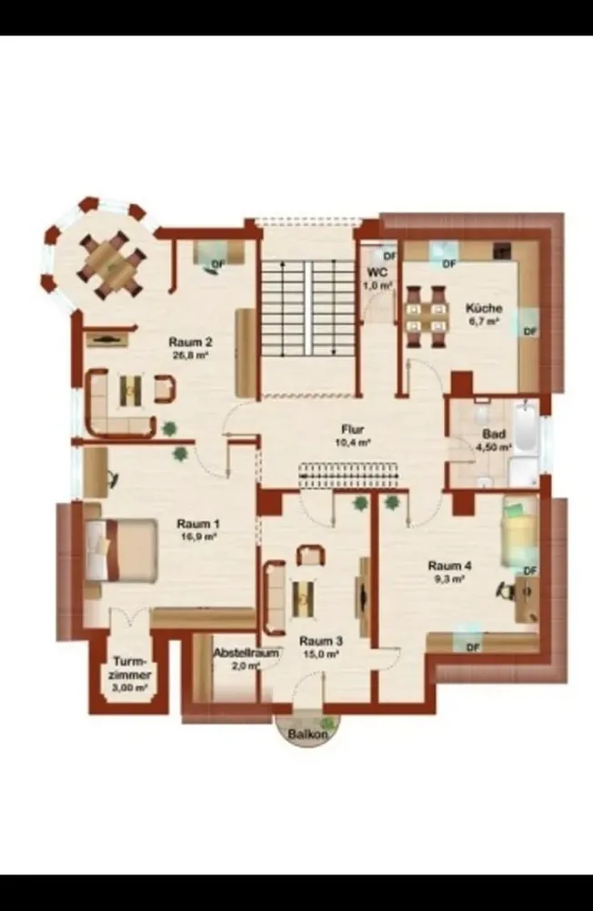 4 Zimmer Wohnung mit 120 m² in Ettlingen – Bild 1