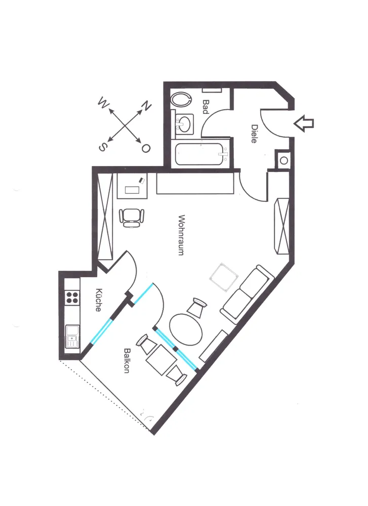 1 Zimmer Wohnung mit 32 m² in München – Bild 8