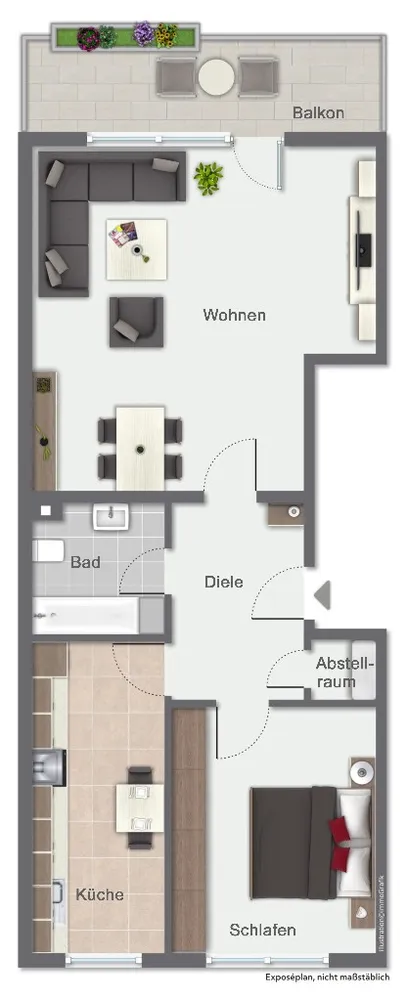 2 room apartment with 71 m² in Leverkusen – Photo 8