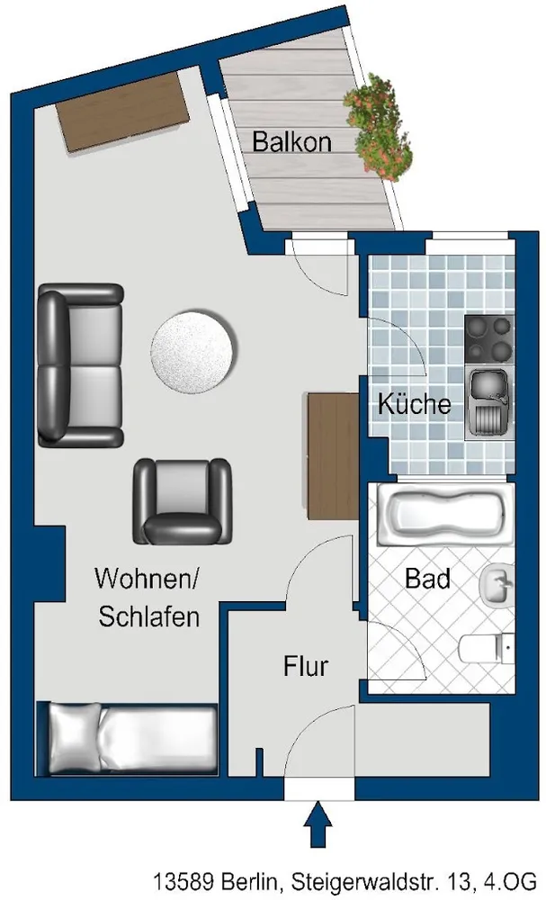 1 Zimmer Wohnung mit 40 m² in Berlin – Bild 9