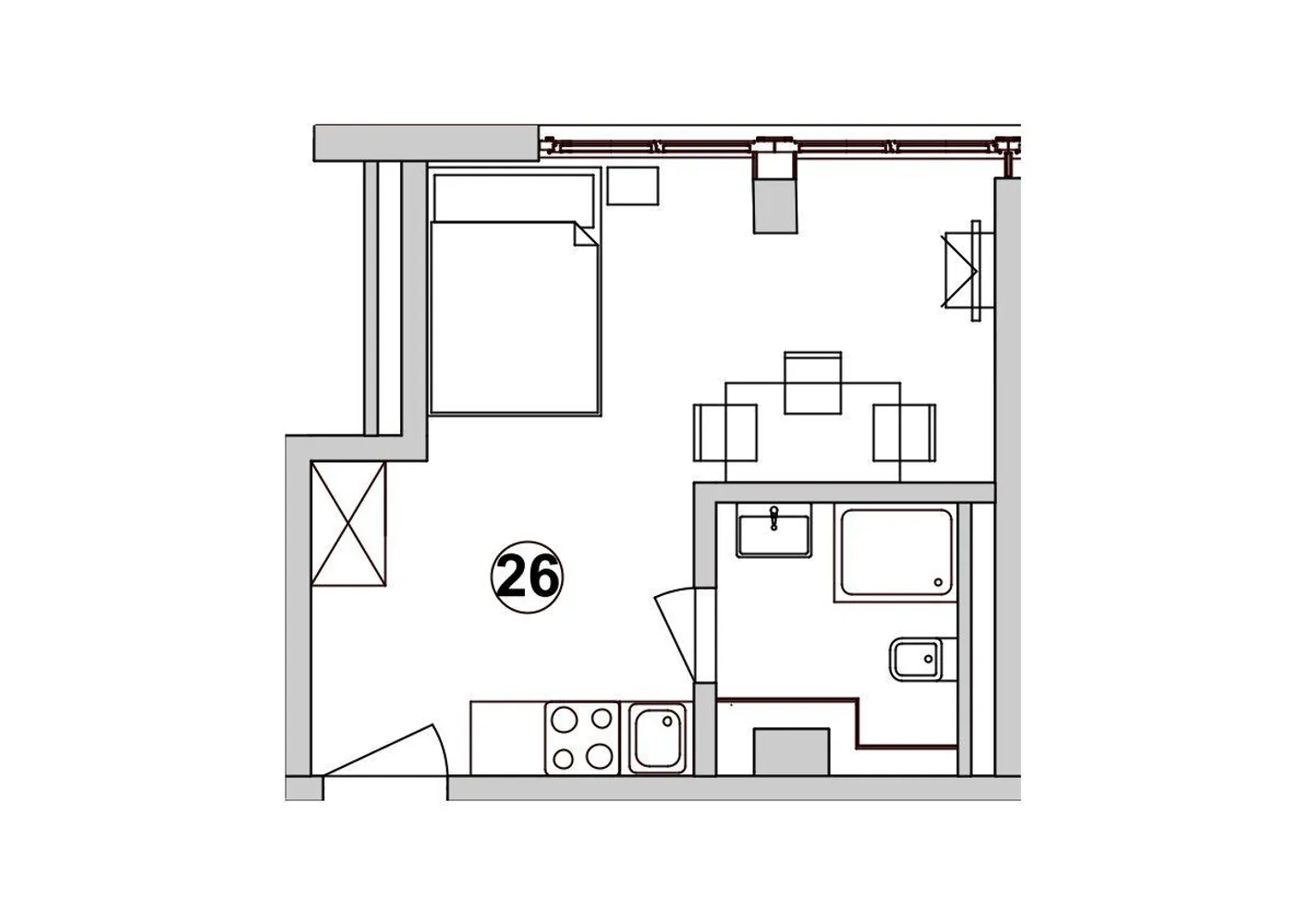 1 Zimmer Wohnung mit 22 m² in Stuttgart – Bild 5