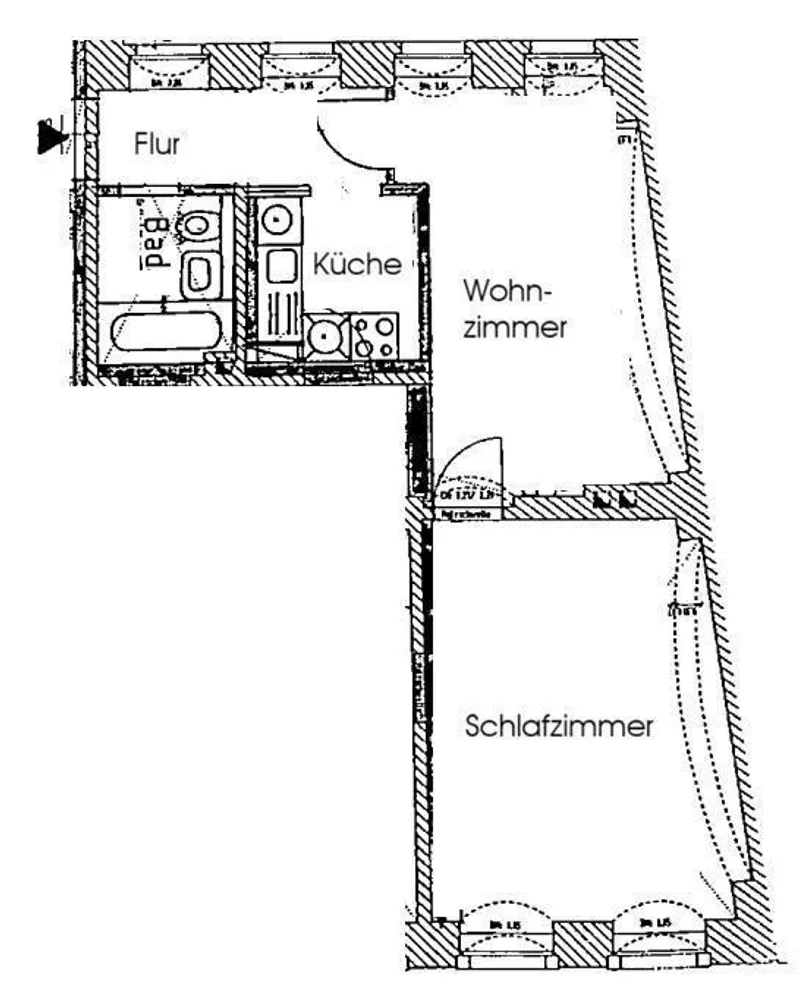 2 Zimmer Wohnung mit 45 m² in Meißen – Bild 9