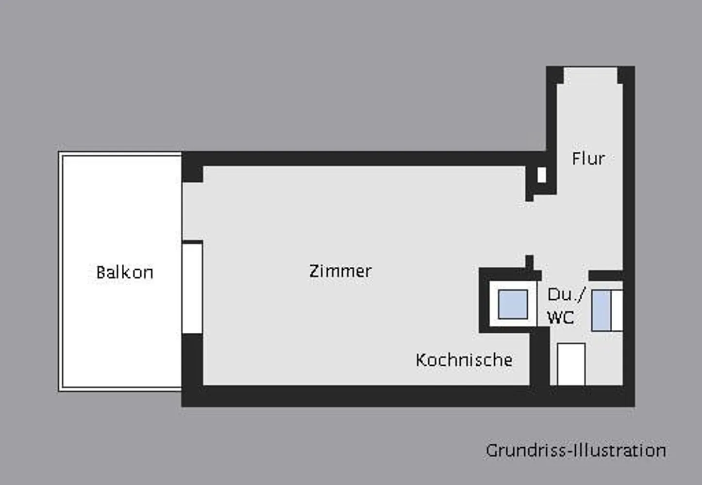 1 Zimmer Wohnung mit 22 m² in Stuttgart – Bild 2
