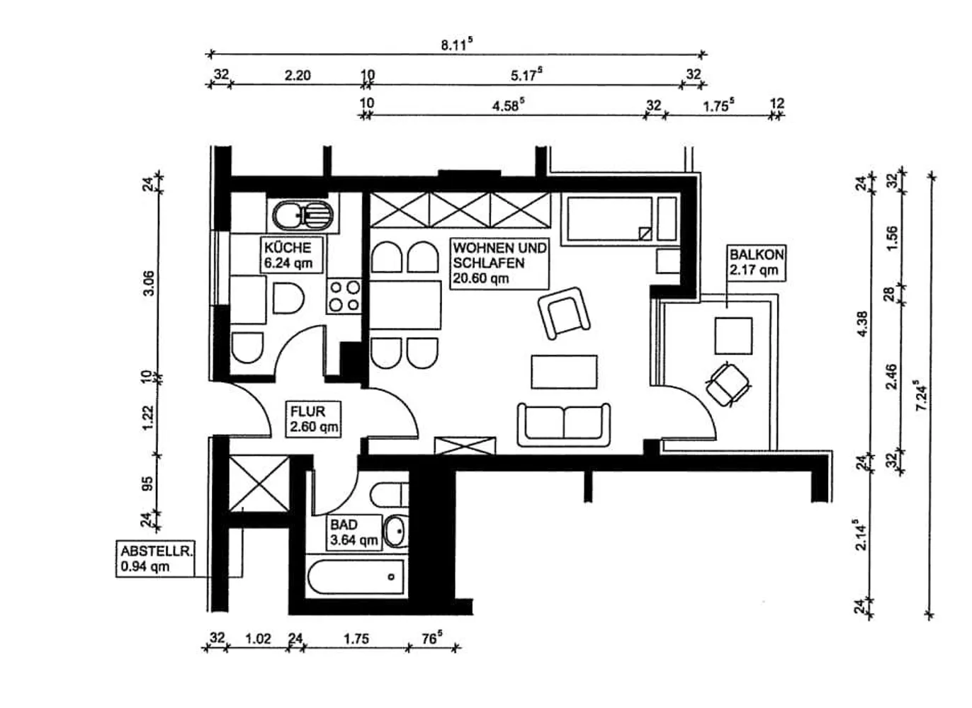 1 Zimmer Wohnung mit 36 m² in Köln – Bild 10
