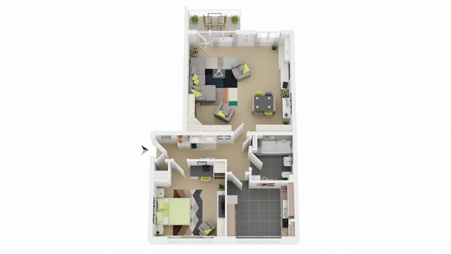 2 Zimmer Wohnung mit 61 m² in Braunschweig – Bild 2