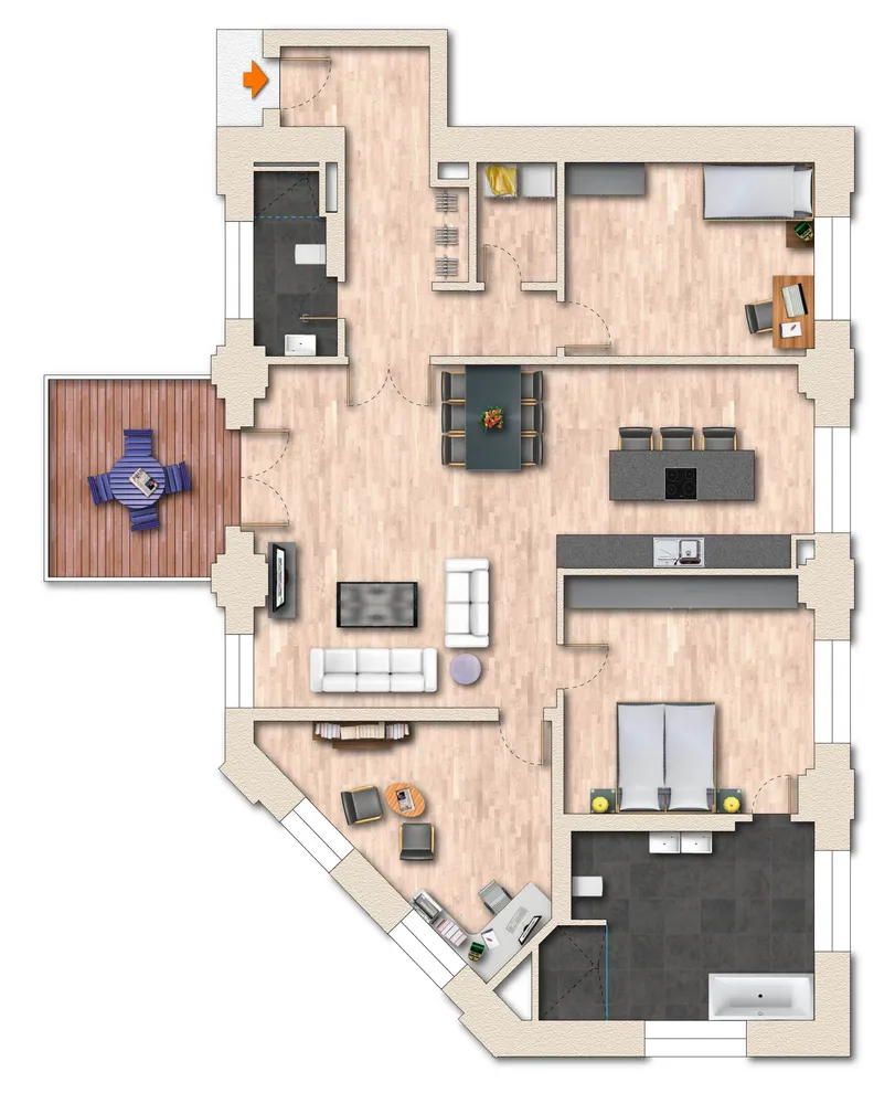 4 Zimmer Wohnung mit 145 m² in Leipzig – Bild 12