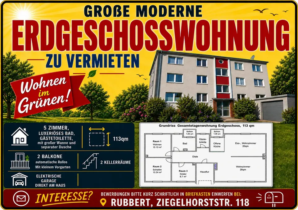 4 Zimmer Wohnung mit 121 m² in Kamp-Lintfort – Bild 6