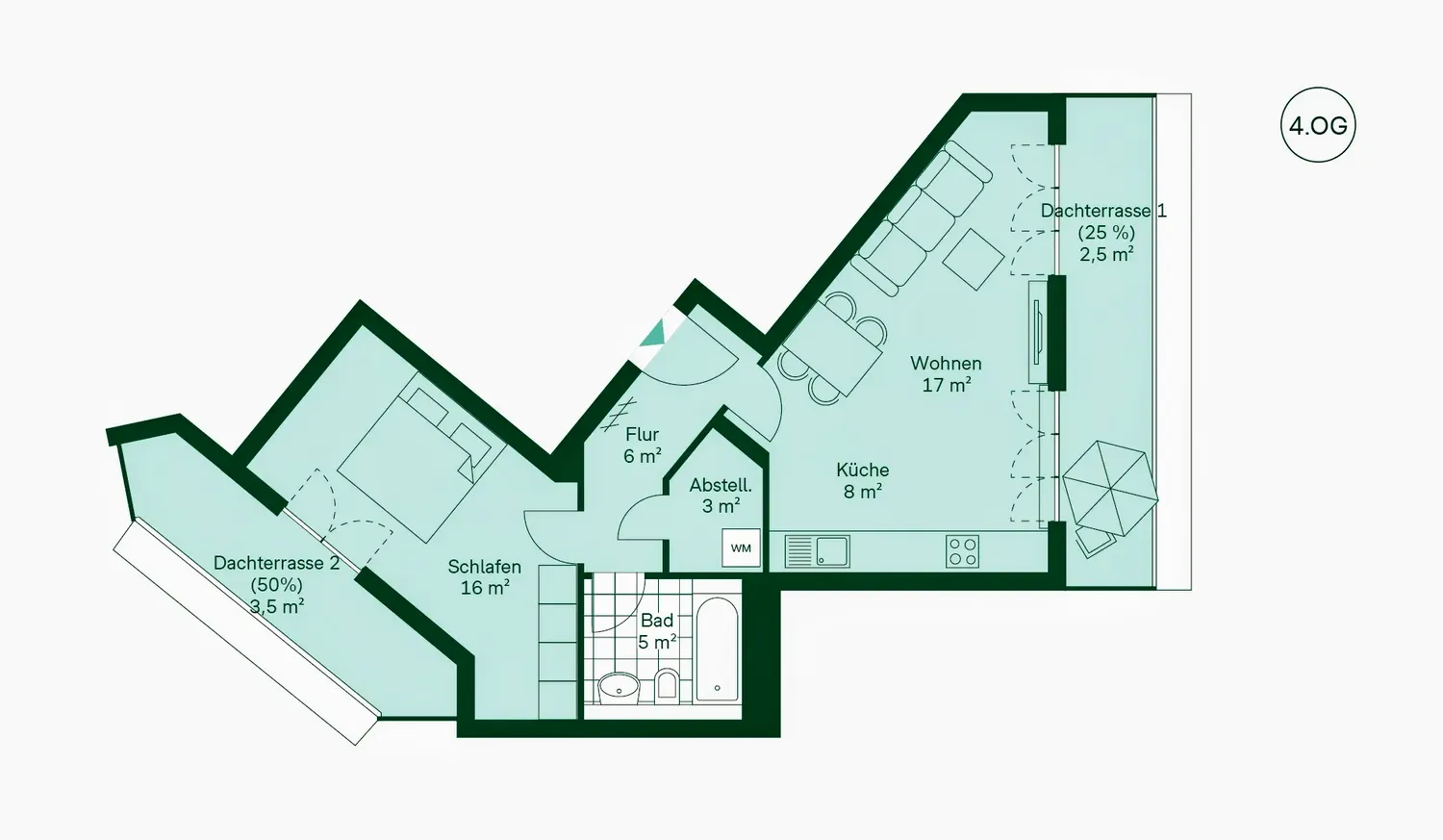 2 room apartment with 65 m² in Berlin – Photo 2