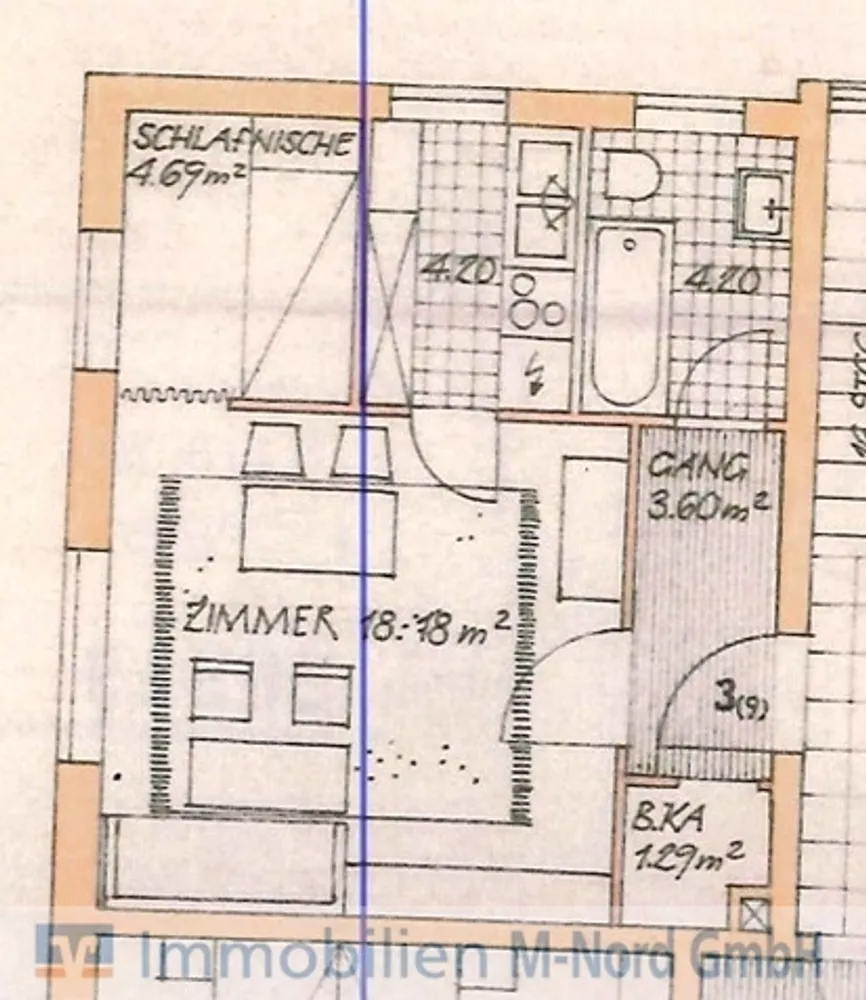 1 Zimmer Wohnung mit 36 m² in München – Bild 8