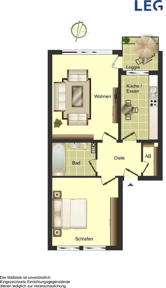 3 Zimmer Wohnung mit 76 m² in Haan – Bild 7