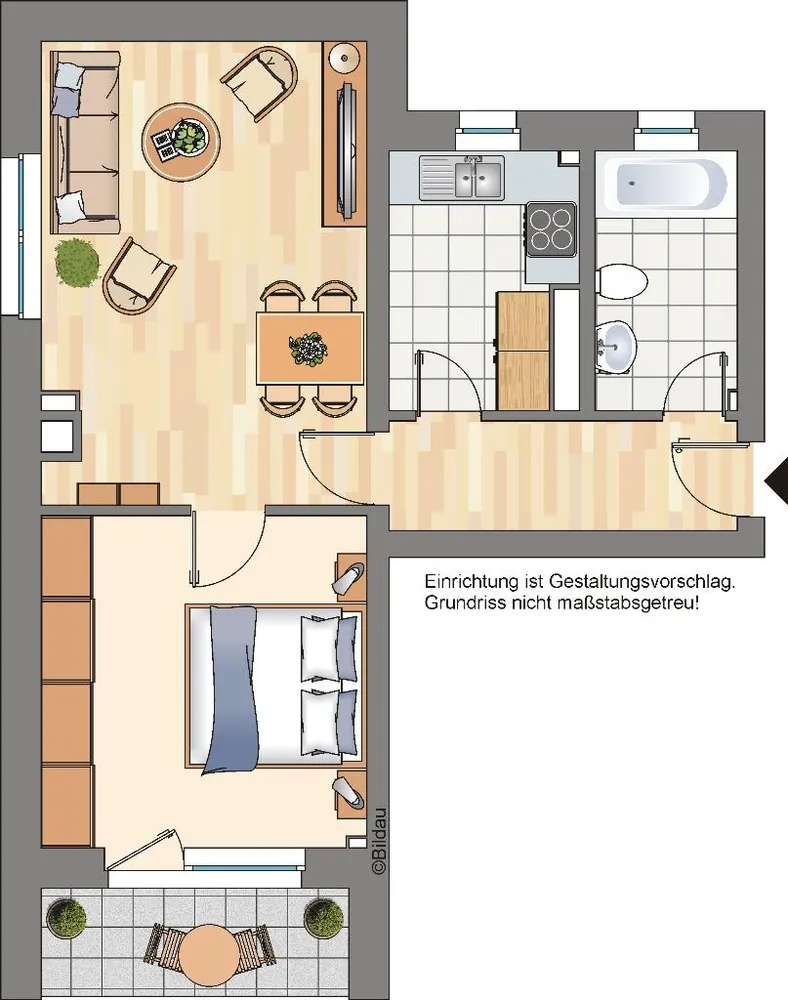 3 Zimmer Wohnung mit 45 m² in Gelsenkirchen – Bild 4
