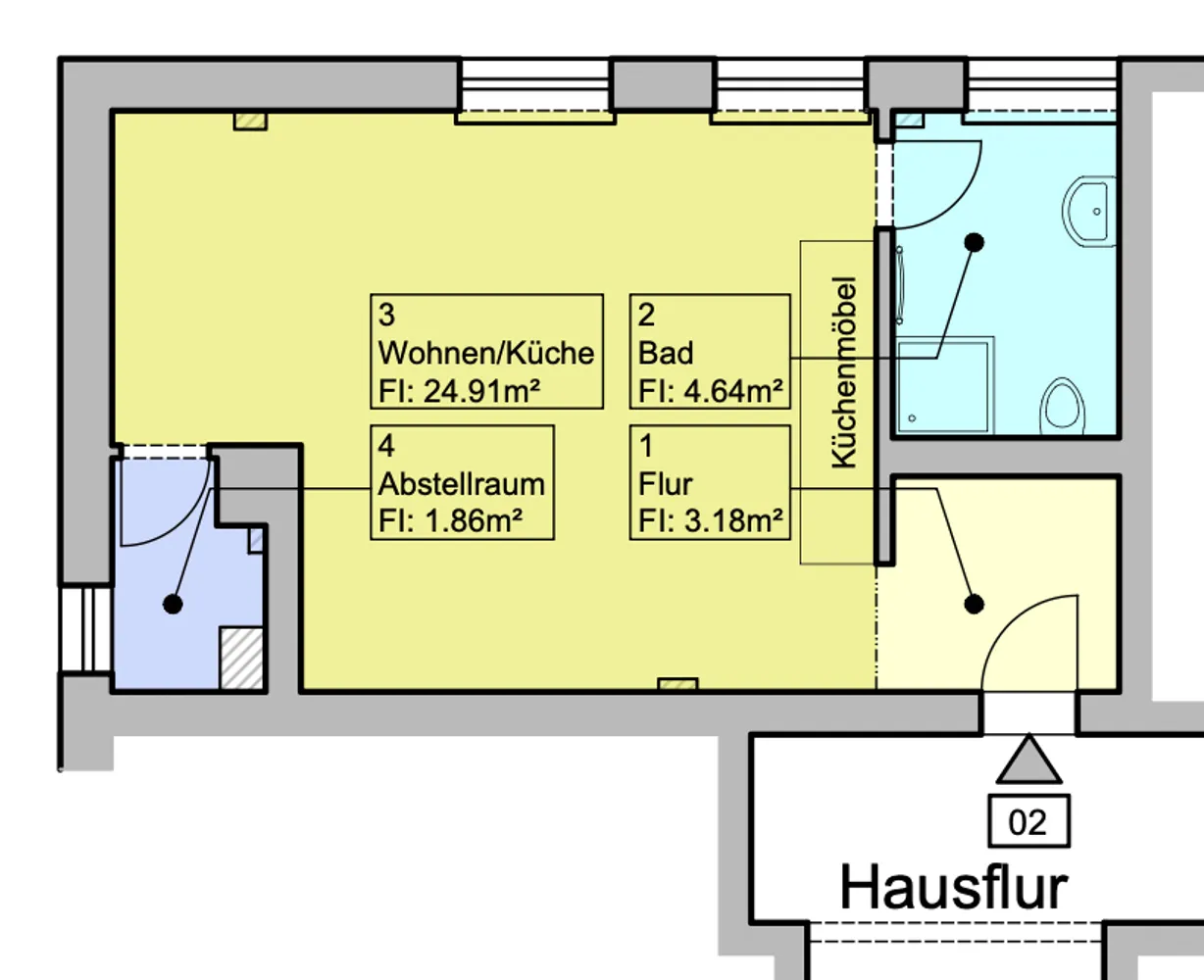 1 Zimmer Wohnung mit 35 m² in Berlin – Bild 9