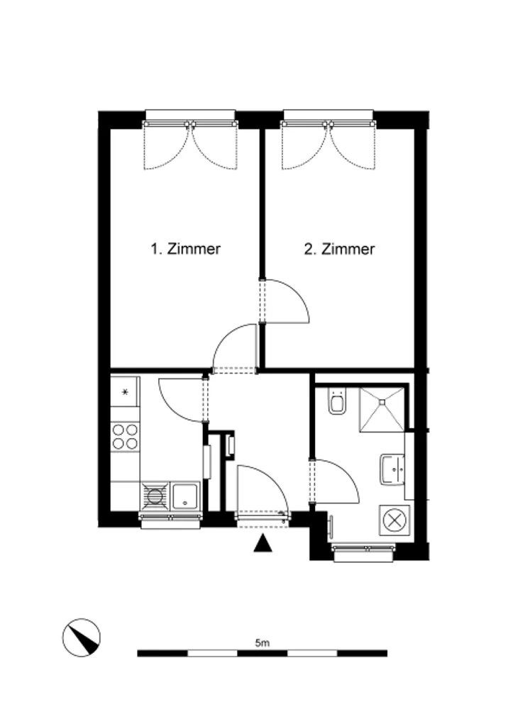 2 Zimmer Wohnung mit 45 m² in Berlin – Bild 2