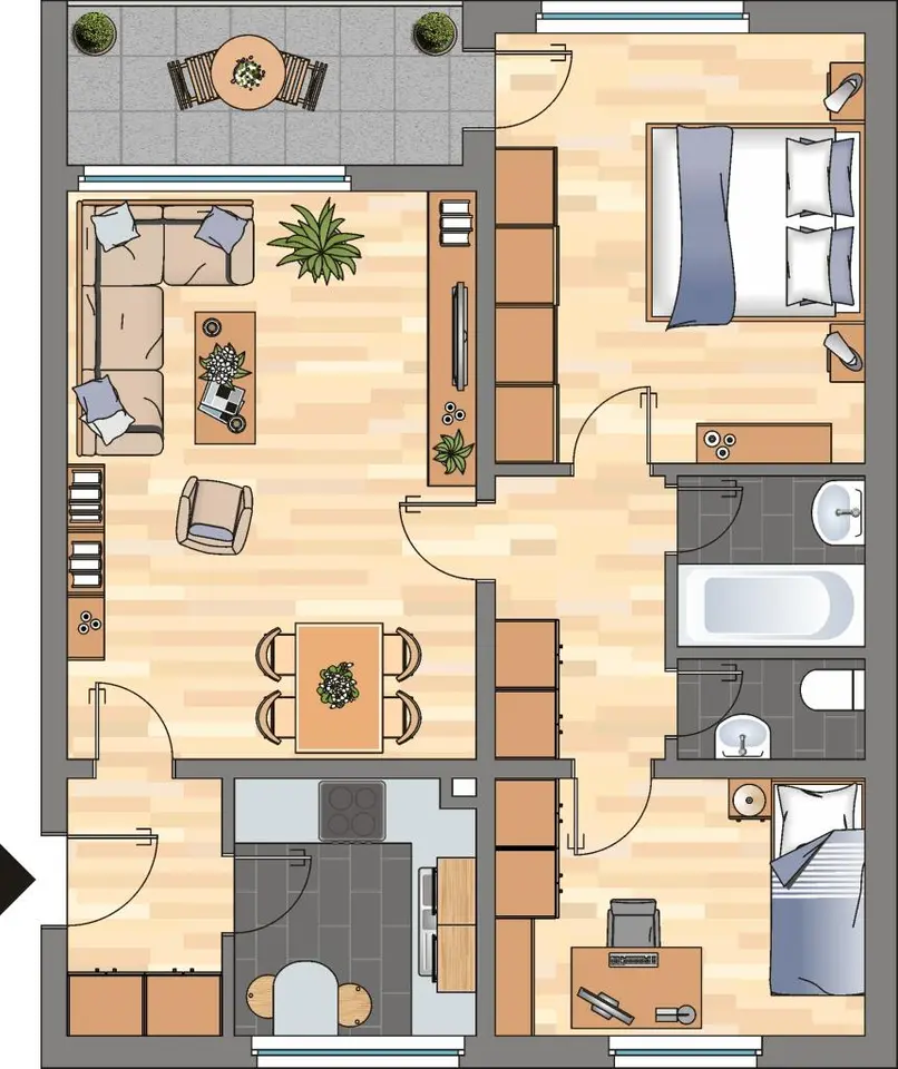 3 Zimmer Wohnung mit 62 m² in Wolfsburg – Bild 5