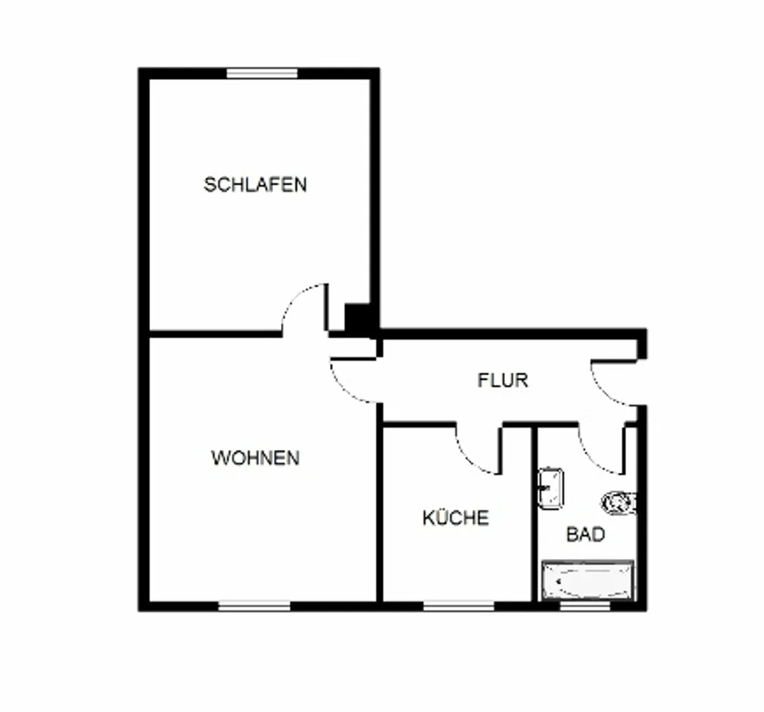 3 Zimmer Wohnung mit 49 m² in Bochum – Bild 2
