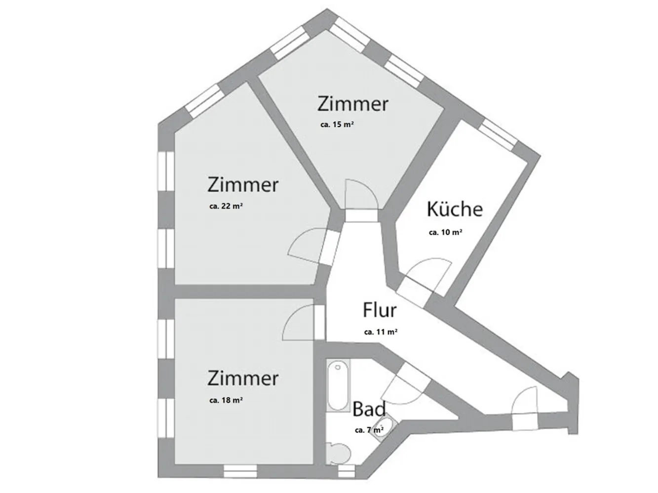 3 Zimmer Wohnung mit 83 m² in Halle (Saale) – Bild 8