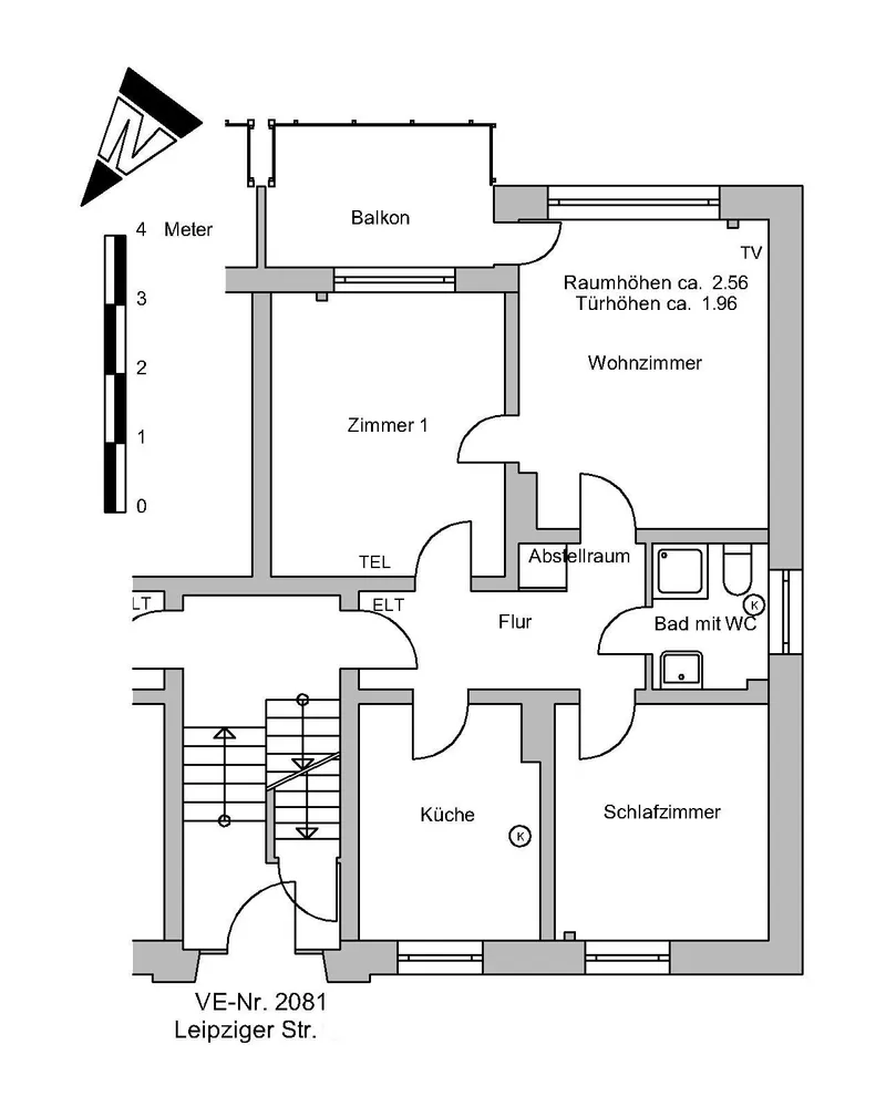3 Zimmer Wohnung mit 63 m² in Bremen – Bild 2