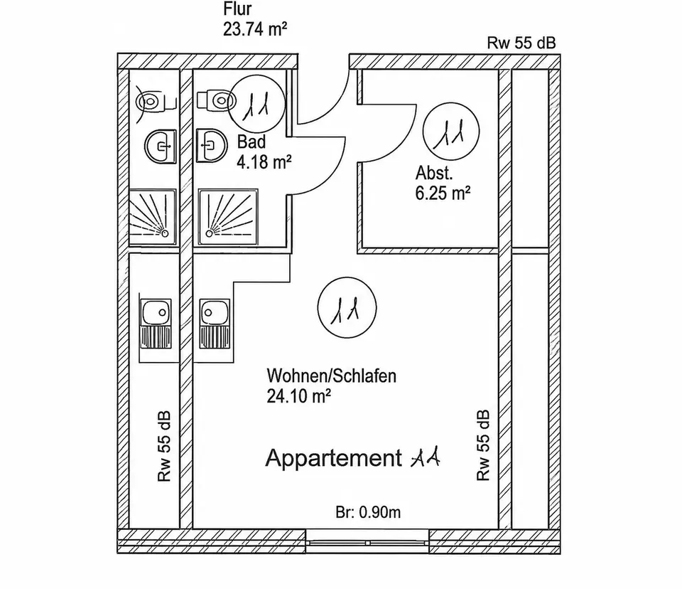 2 Zimmer Wohnung mit 34 m² in Oldenburg – Bild 9