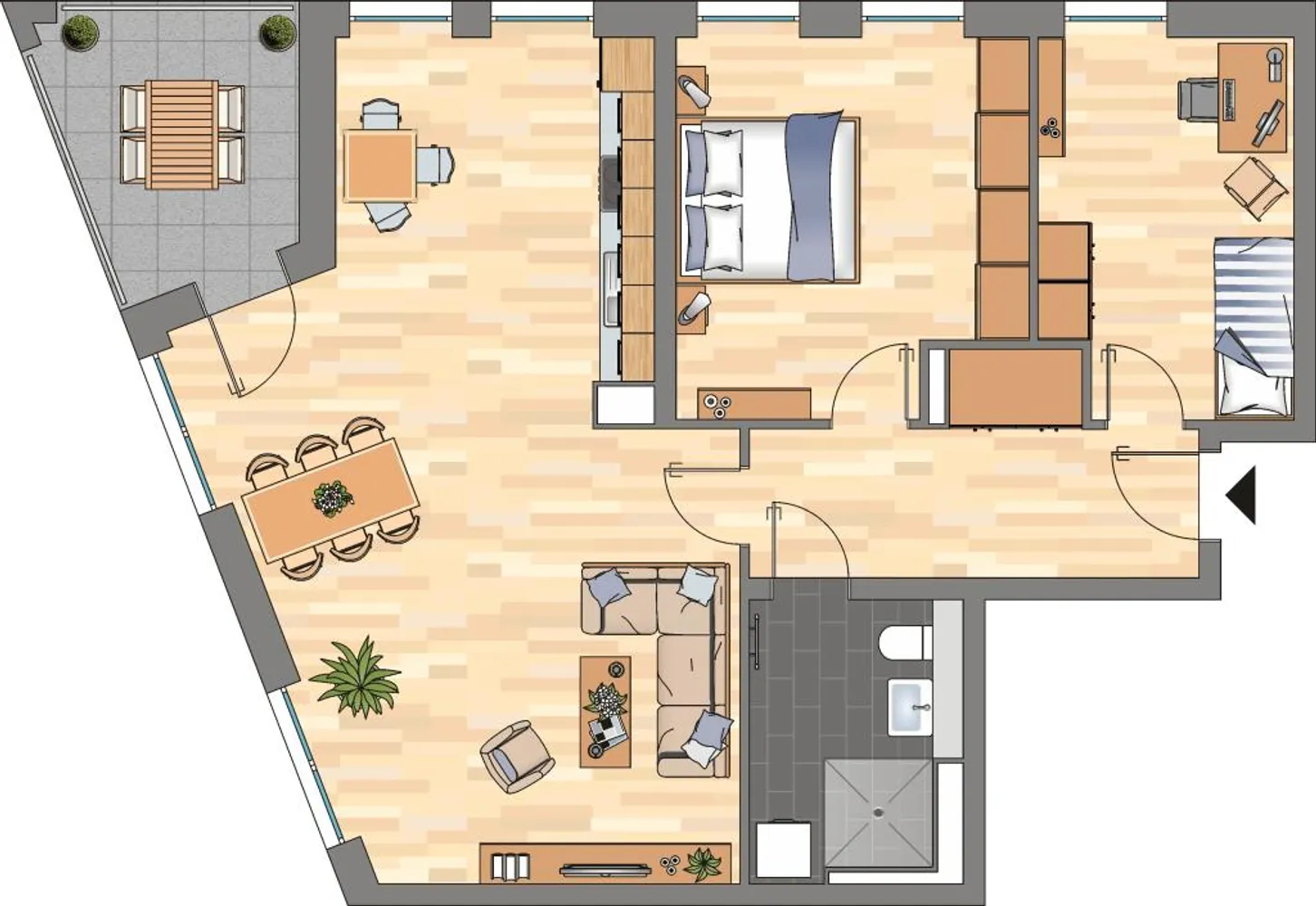 3 Zimmer Wohnung mit 90 m² in Essen – Bild 1