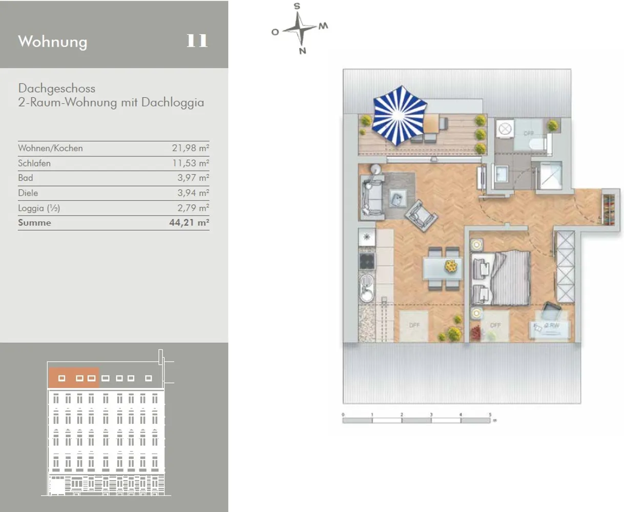 2 Zimmer Wohnung mit 45 m² in Leipzig – Bild 10