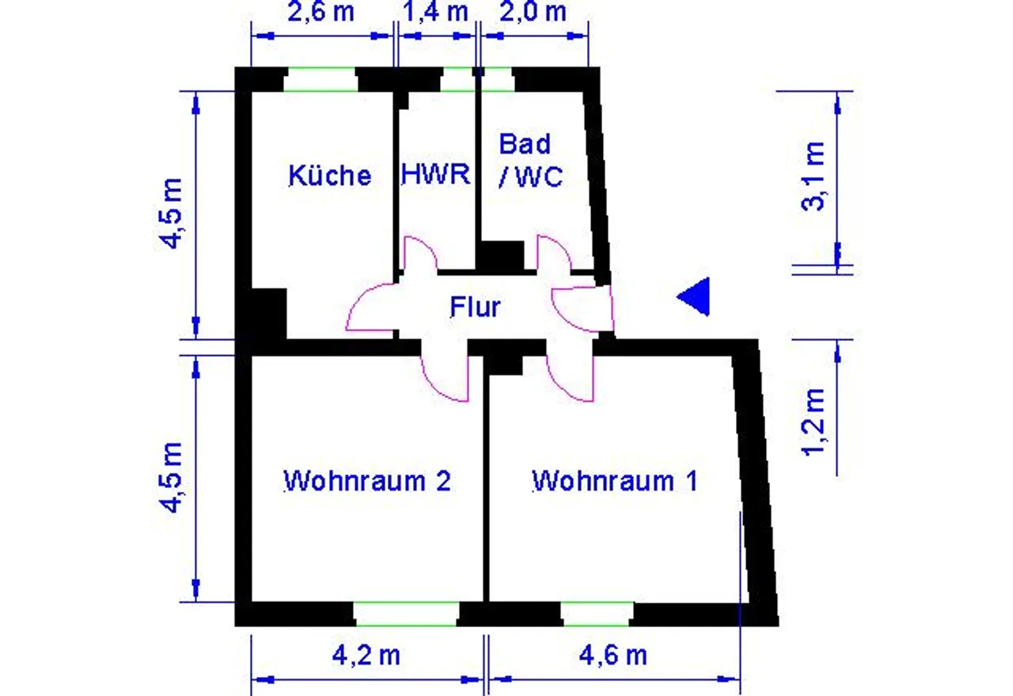 2 Zimmer Wohnung mit 64 m² in Magdeburg – Bild 8