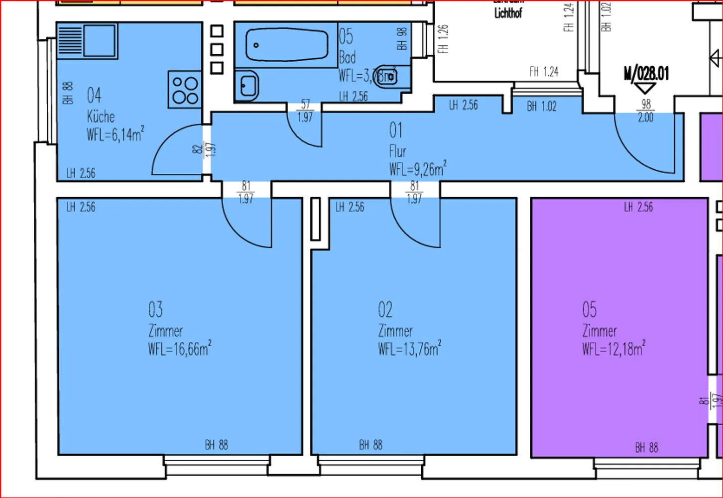 2 Zimmer Wohnung mit 50 m² in Wuppertal – Bild 5