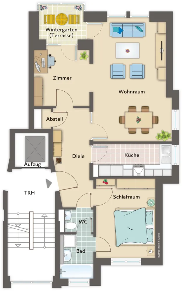 3 Zimmer Wohnung mit 77 m² in Hamburg – Bild 4