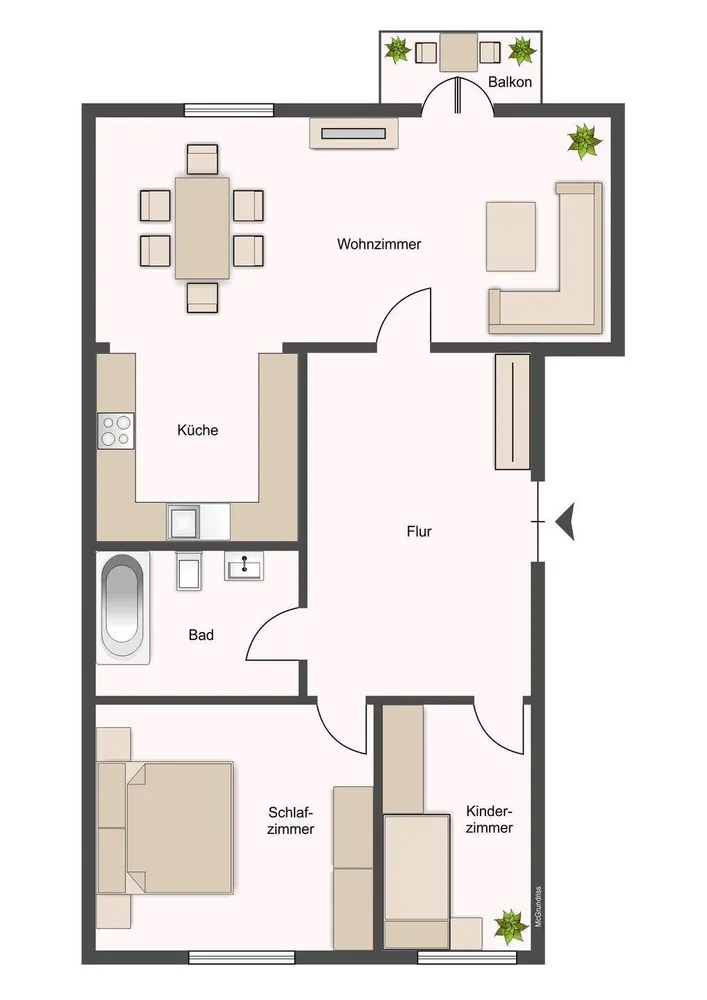 3 room apartment with 60 m² in Chemnitz – Photo 7