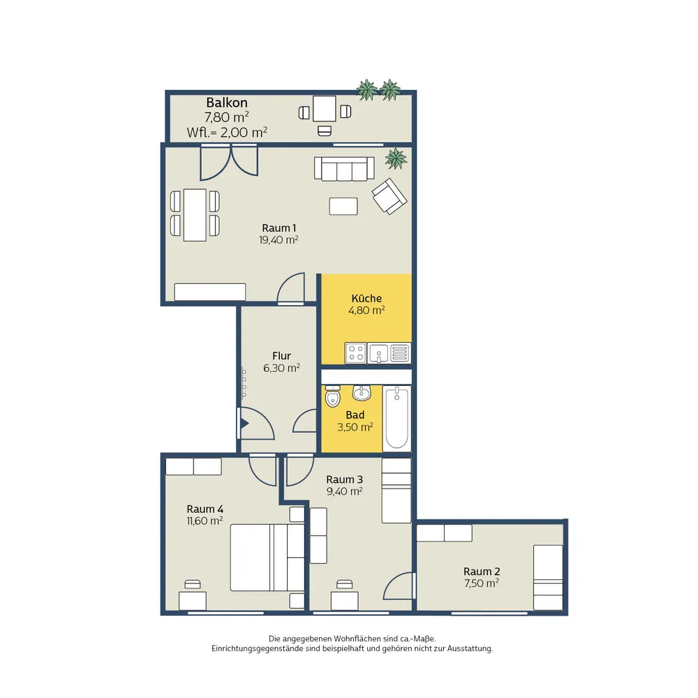 4 room apartment with 64 m² in Leipzig – Photo 8