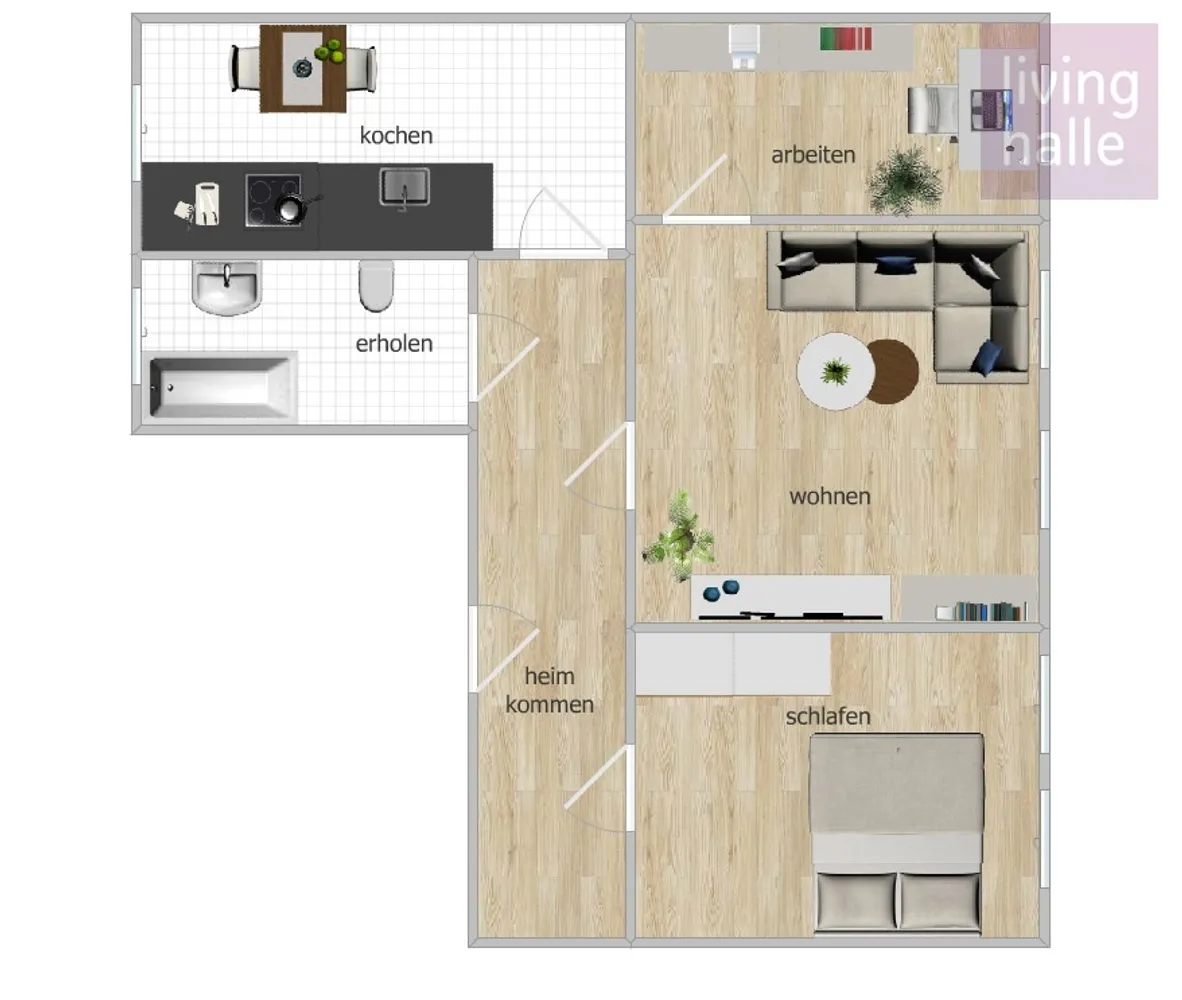 3 Zimmer Wohnung mit 74 m² in Halle (Saale) – Bild 11
